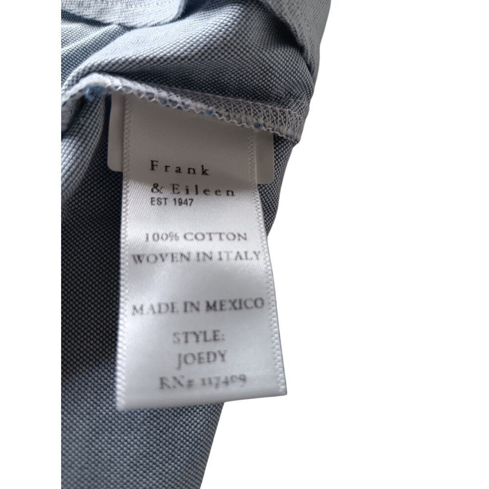 New with Tags Frank & Eileen Joedy Shirt Small Blue Cotton Oversized Button Up - Picture 14 of 15